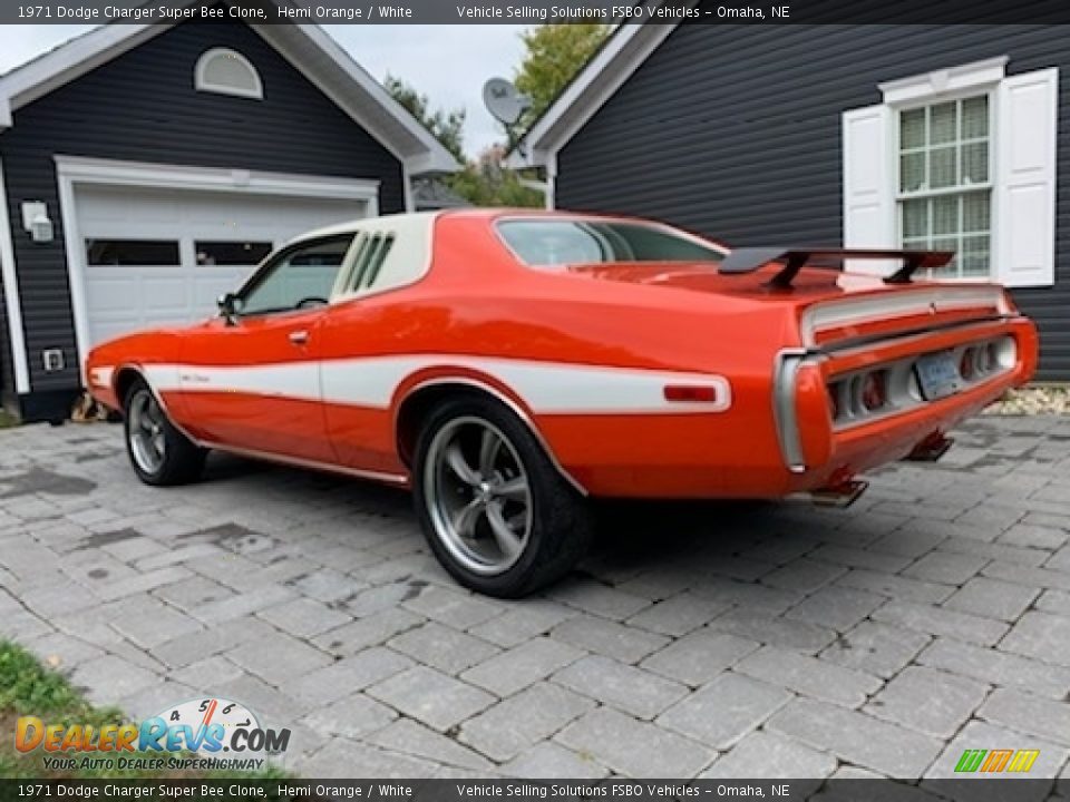 1971 Dodge Charger Super Bee Clone Hemi Orange / White Photo #13