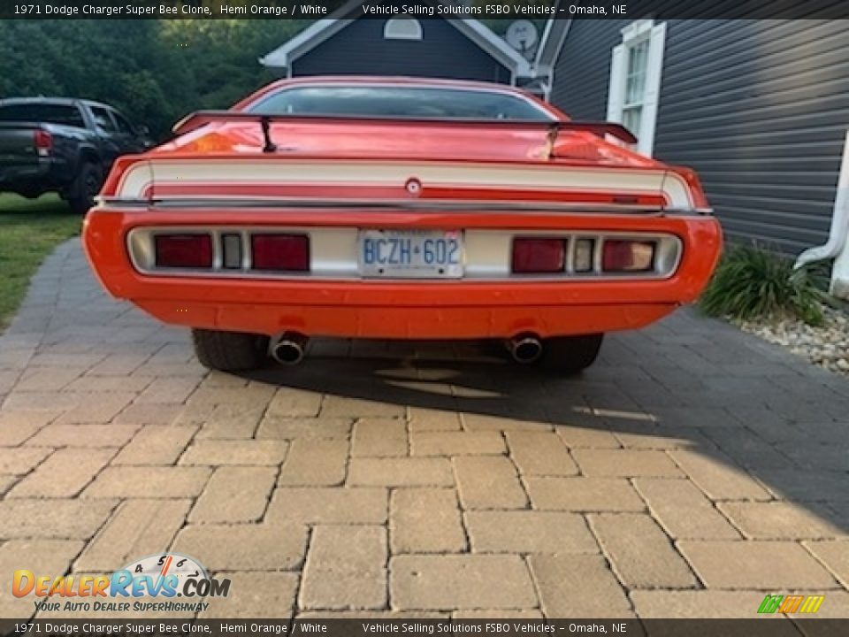 1971 Dodge Charger Super Bee Clone Hemi Orange / White Photo #19