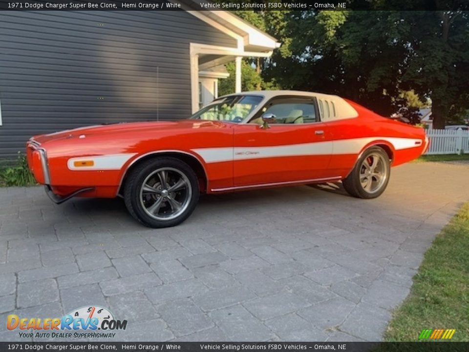 1971 Dodge Charger Super Bee Clone Hemi Orange / White Photo #20