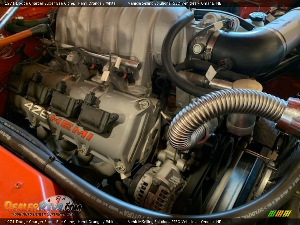 1971 Dodge Charger Super Bee Clone 426 cid OHV 16-Valve Hemi V8 Engine Photo #26