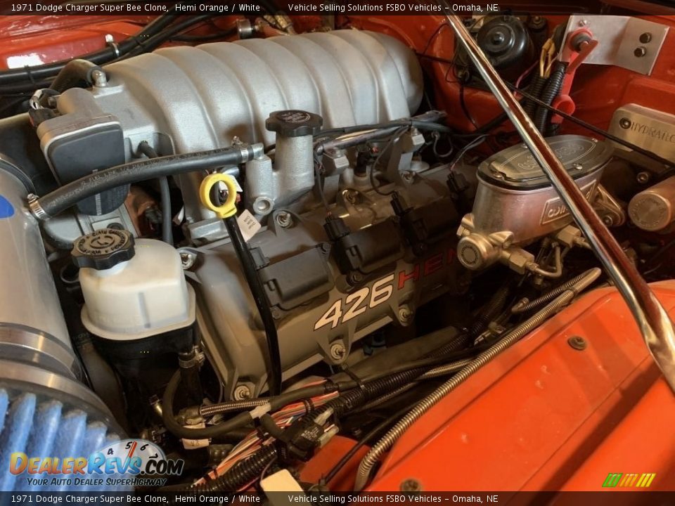 1971 Dodge Charger Super Bee Clone Hemi Orange / White Photo #31