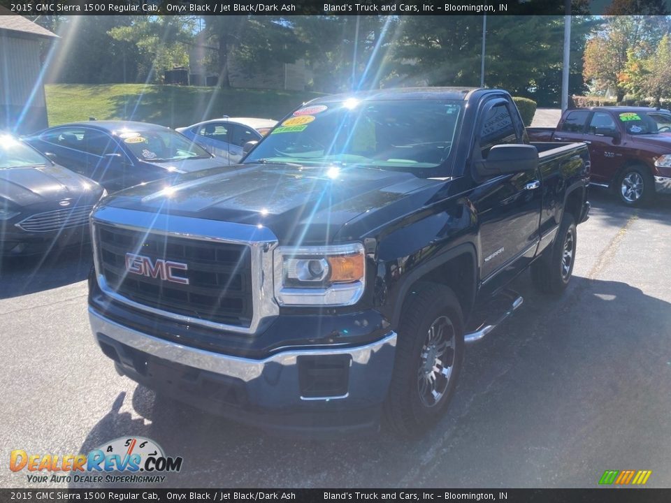 2015 GMC Sierra 1500 Regular Cab Onyx Black / Jet Black/Dark Ash Photo #2