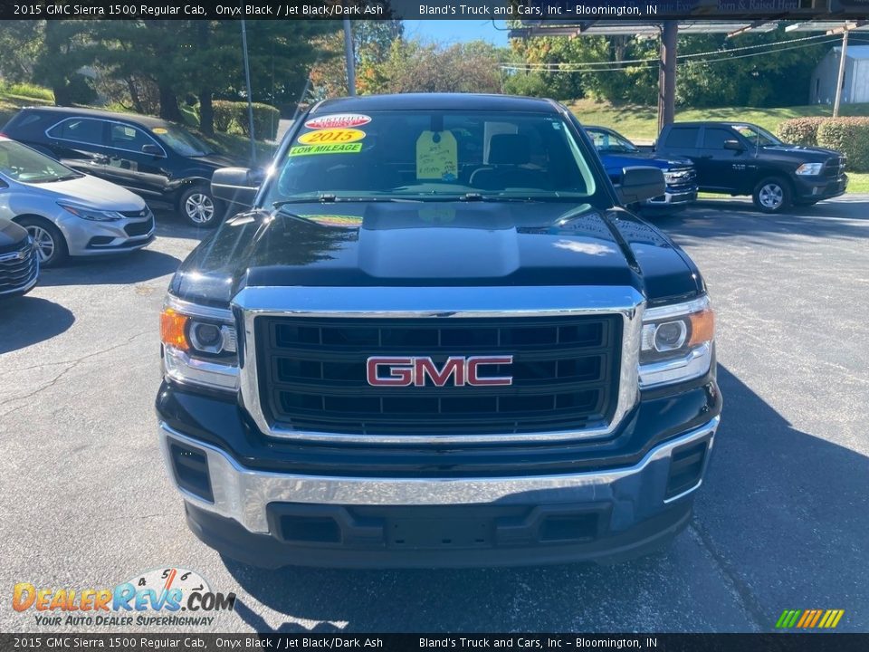 2015 GMC Sierra 1500 Regular Cab Onyx Black / Jet Black/Dark Ash Photo #8