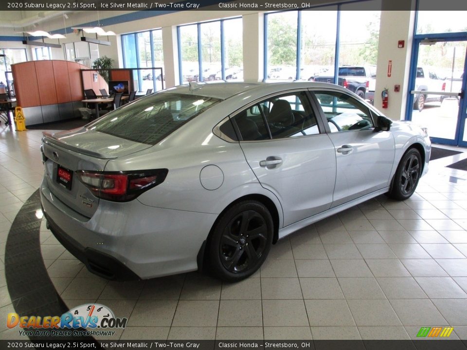 2020 Subaru Legacy 2.5i Sport Ice Silver Metallic / Two-Tone Gray Photo #7