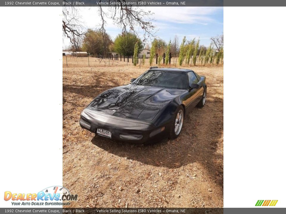 1992 Chevrolet Corvette Coupe Black / Black Photo #1