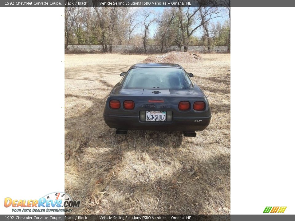 1992 Chevrolet Corvette Coupe Black / Black Photo #4