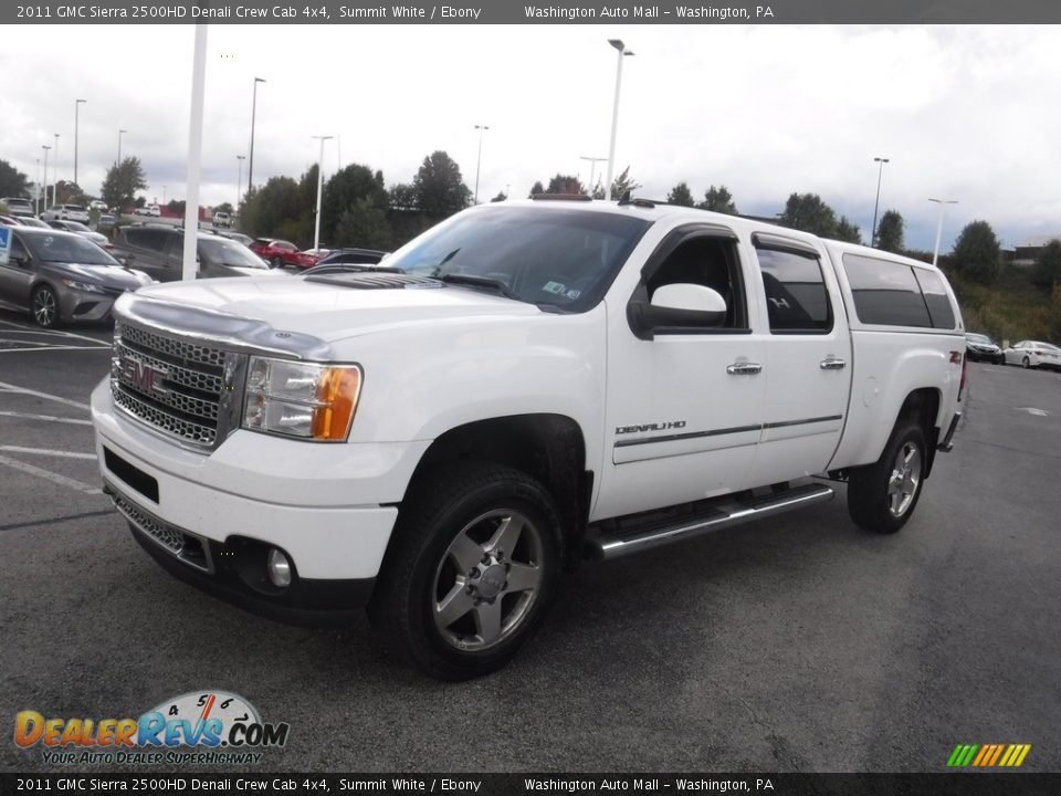 2011 GMC Sierra 2500HD Denali Crew Cab 4x4 Summit White / Ebony Photo #7