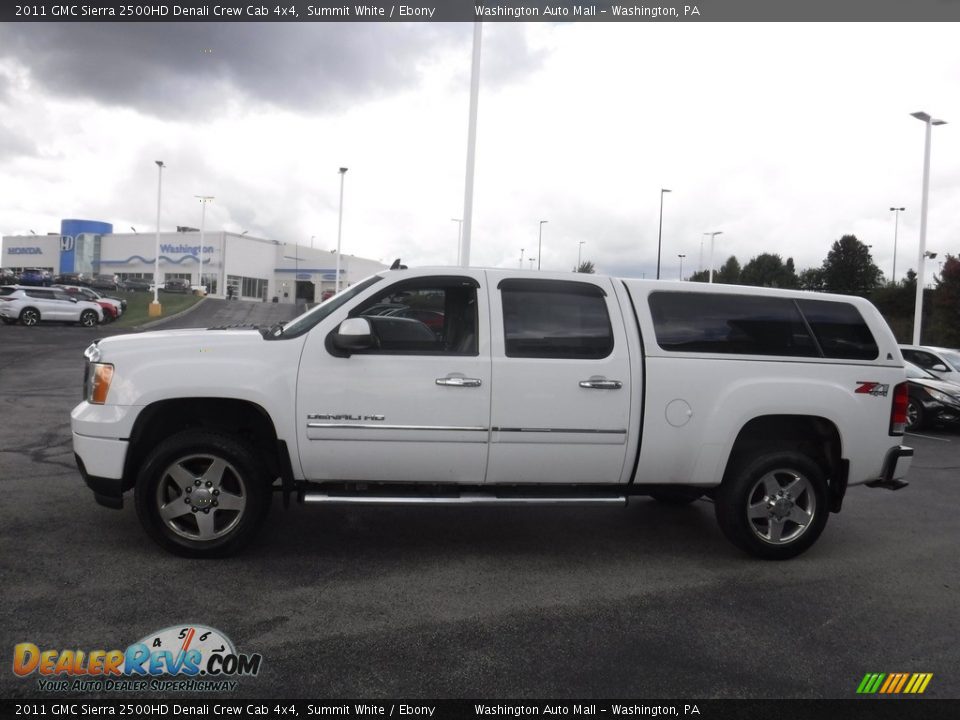 2011 GMC Sierra 2500HD Denali Crew Cab 4x4 Summit White / Ebony Photo #8