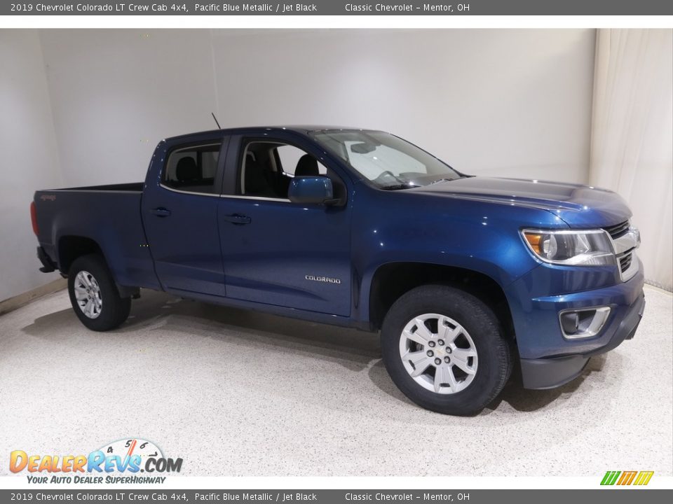 2019 Chevrolet Colorado LT Crew Cab 4x4 Pacific Blue Metallic / Jet Black Photo #1