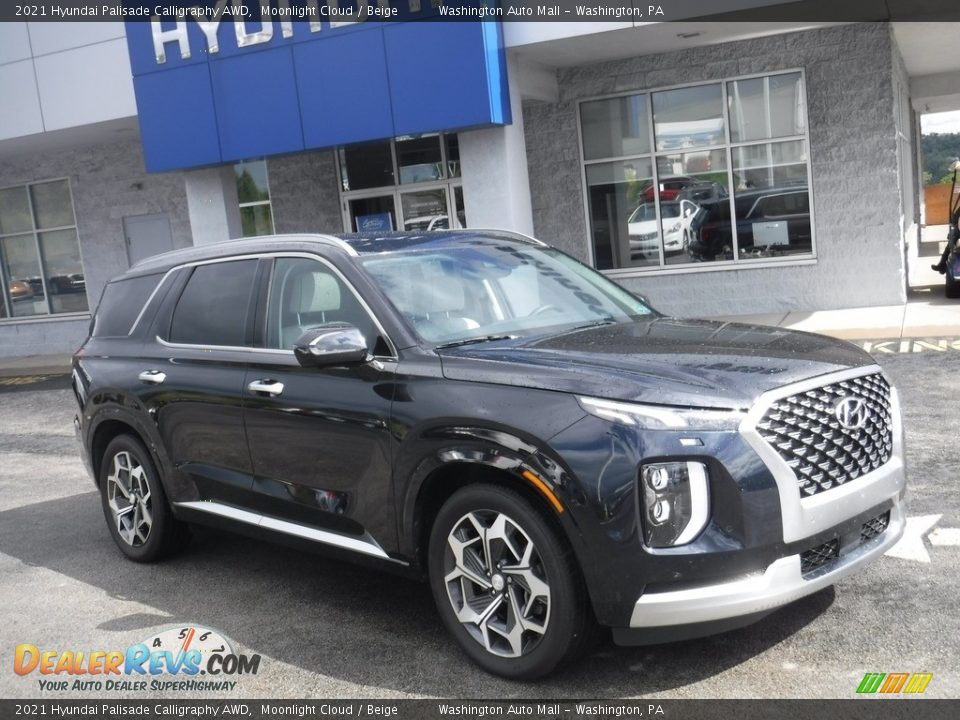 Front 3/4 View of 2021 Hyundai Palisade Calligraphy AWD Photo #1