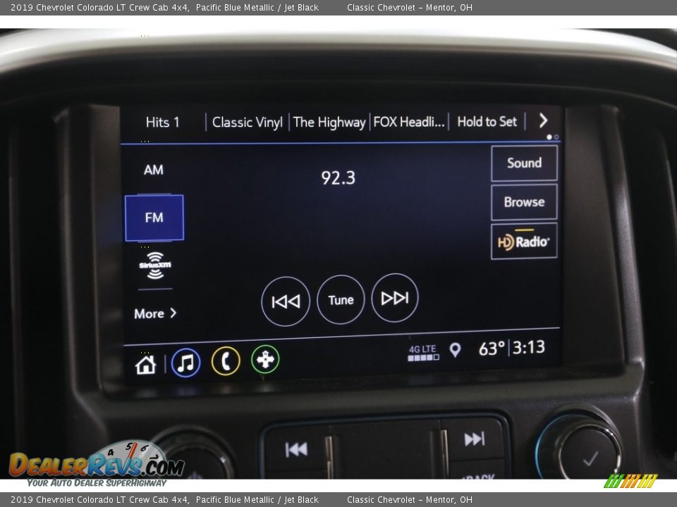 2019 Chevrolet Colorado LT Crew Cab 4x4 Pacific Blue Metallic / Jet Black Photo #11