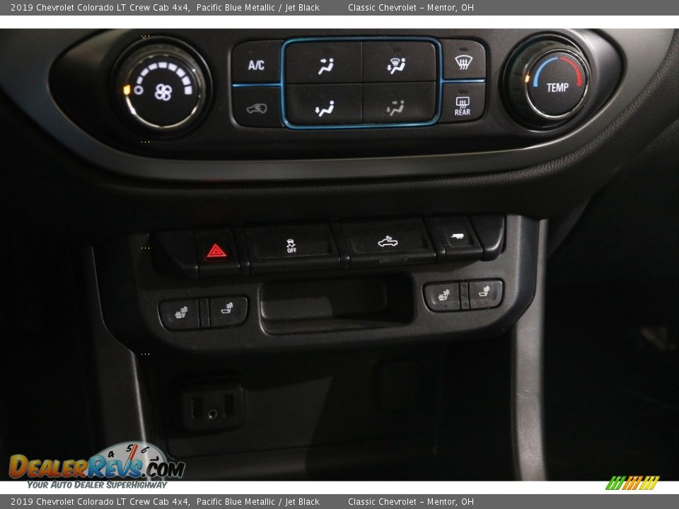 2019 Chevrolet Colorado LT Crew Cab 4x4 Pacific Blue Metallic / Jet Black Photo #14