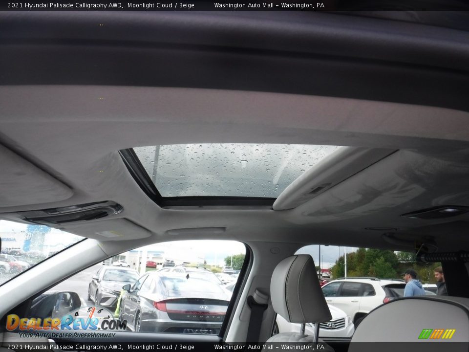 Sunroof of 2021 Hyundai Palisade Calligraphy AWD Photo #13