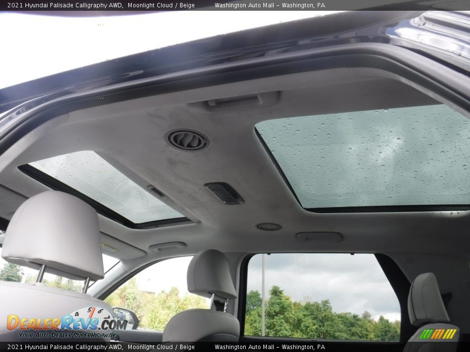 Sunroof of 2021 Hyundai Palisade Calligraphy AWD Photo #14