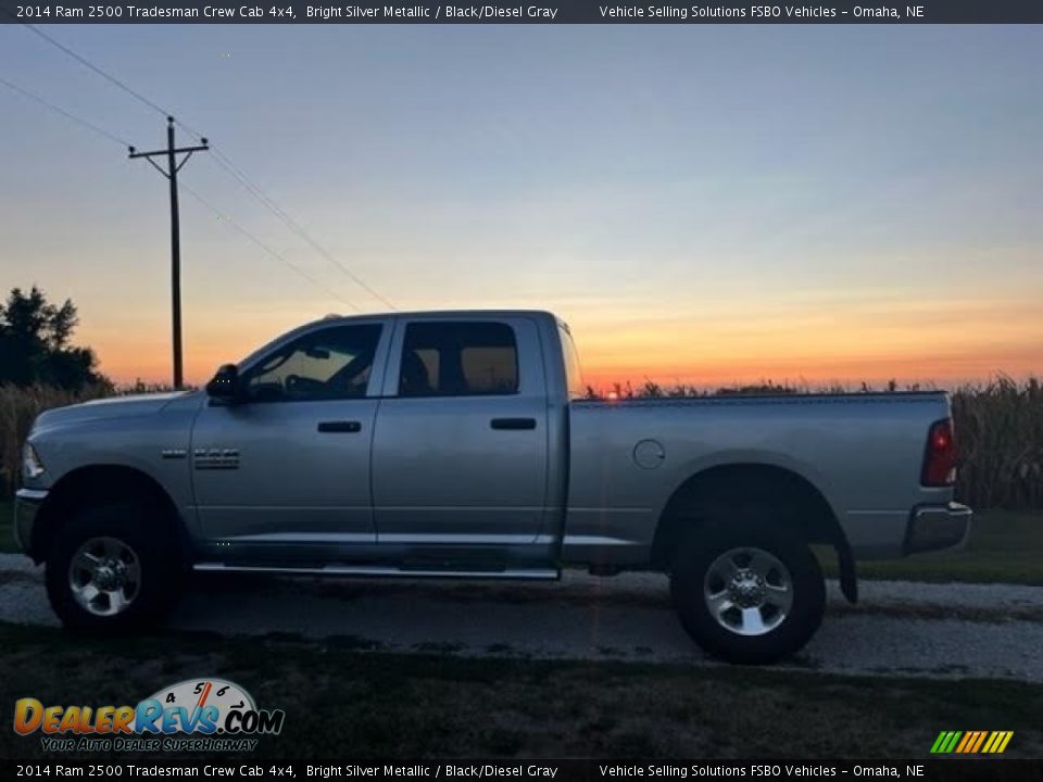 2014 Ram 2500 Tradesman Crew Cab 4x4 Bright Silver Metallic / Black/Diesel Gray Photo #3