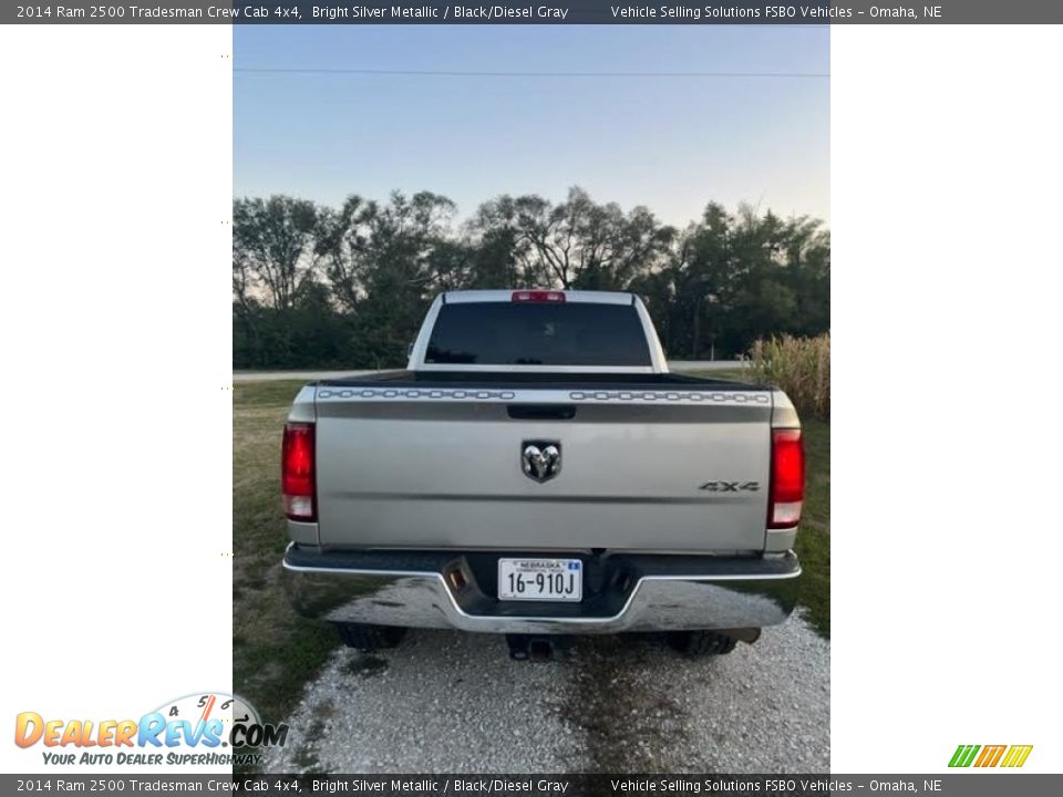 2014 Ram 2500 Tradesman Crew Cab 4x4 Bright Silver Metallic / Black/Diesel Gray Photo #10