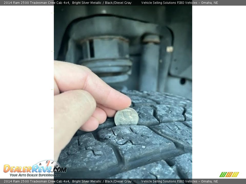 2014 Ram 2500 Tradesman Crew Cab 4x4 Bright Silver Metallic / Black/Diesel Gray Photo #14