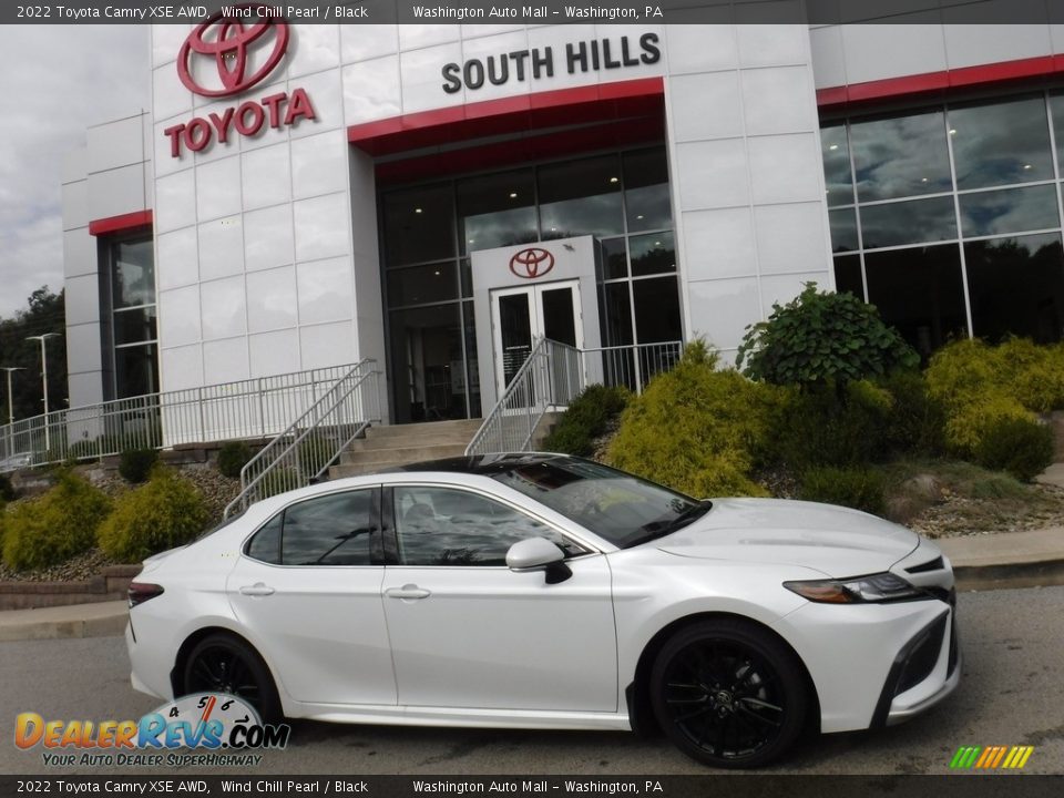 2022 Toyota Camry XSE AWD Wind Chill Pearl / Black Photo #2