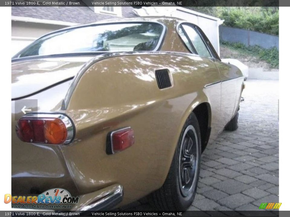 1971 Volvo 1800 E Gold Metallic / Brown Photo #8