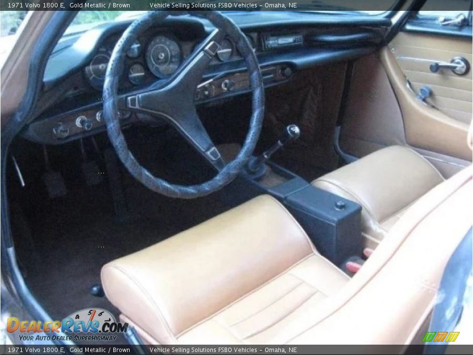 Brown Interior - 1971 Volvo 1800 E Photo #13