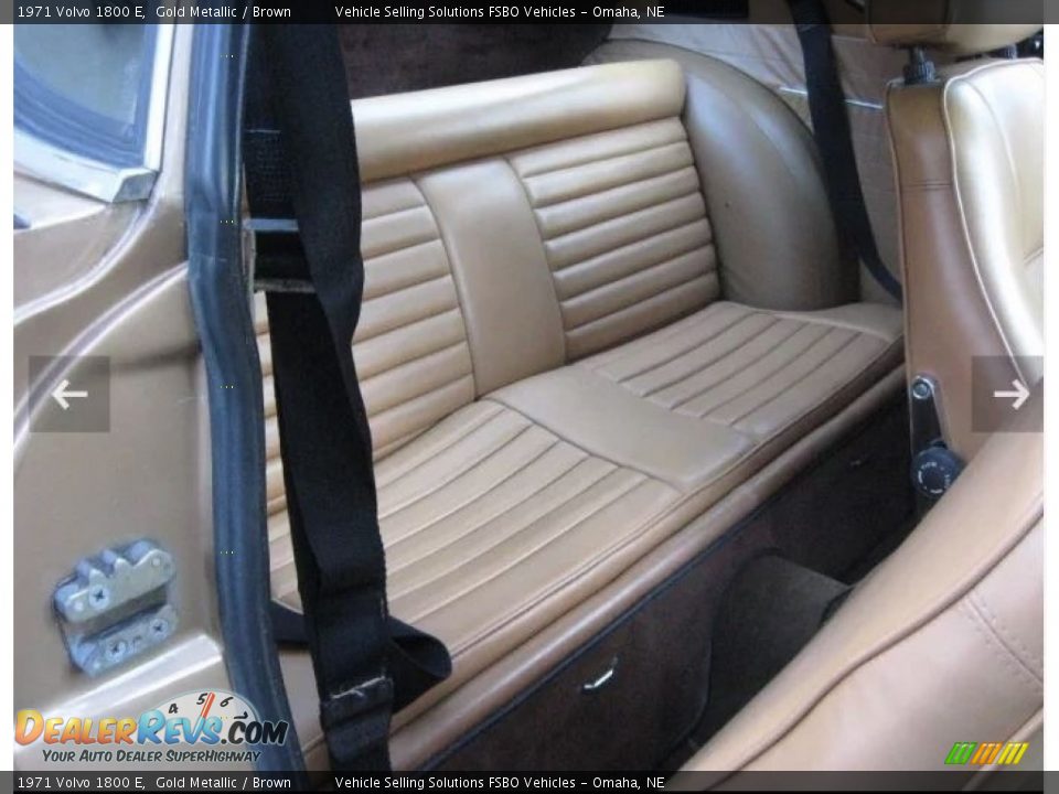 Rear Seat of 1971 Volvo 1800 E Photo #19