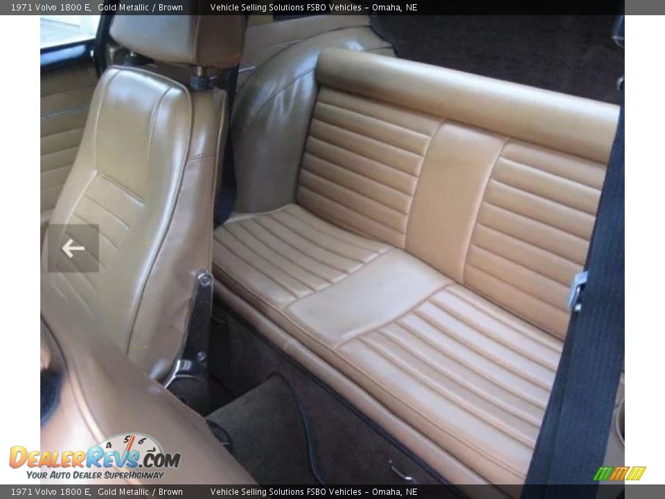 Rear Seat of 1971 Volvo 1800 E Photo #20