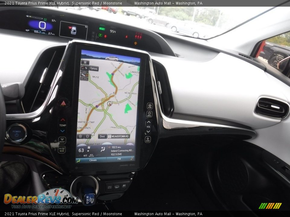 Navigation of 2021 Toyota Prius Prime XLE Hybrid Photo #4