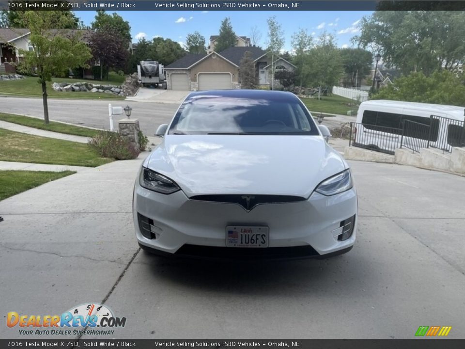 2016 Tesla Model X 75D Solid White / Black Photo #5