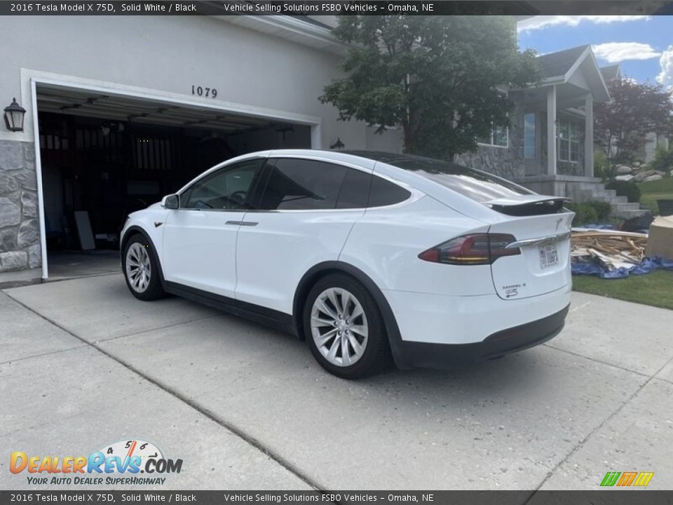 2016 Tesla Model X 75D Solid White / Black Photo #6