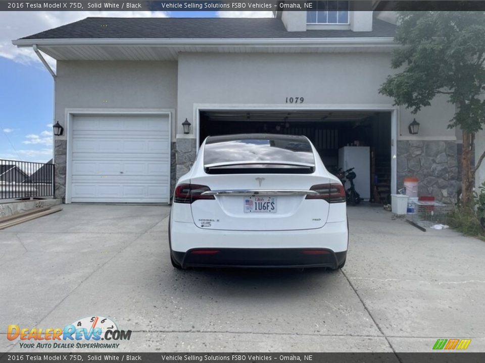 2016 Tesla Model X 75D Solid White / Black Photo #7