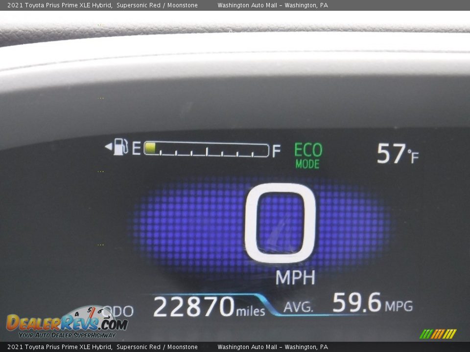 2021 Toyota Prius Prime XLE Hybrid Gauges Photo #8