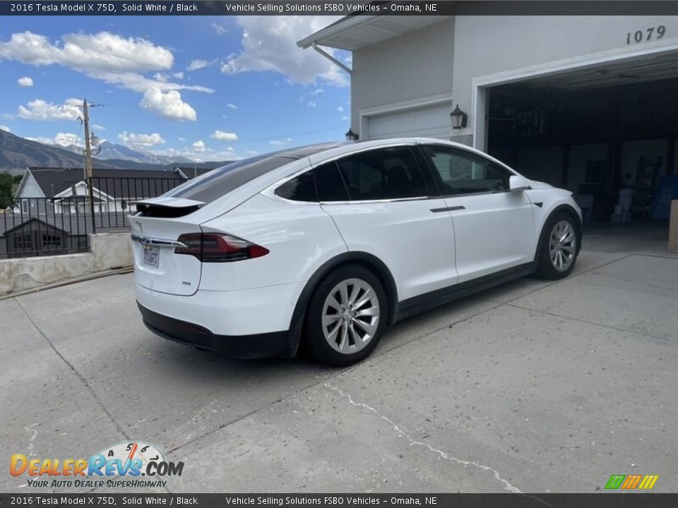 2016 Tesla Model X 75D Solid White / Black Photo #8