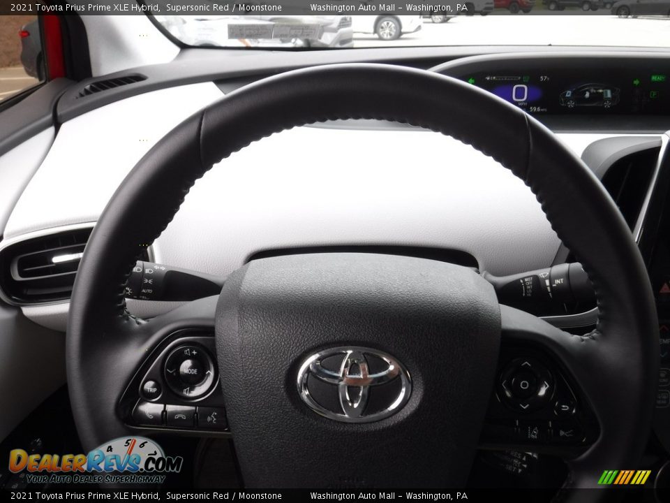 2021 Toyota Prius Prime XLE Hybrid Steering Wheel Photo #9