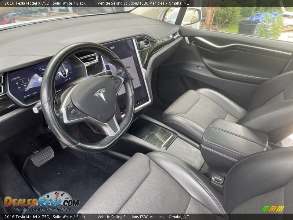 Black Interior - 2016 Tesla Model X 75D Photo #11
