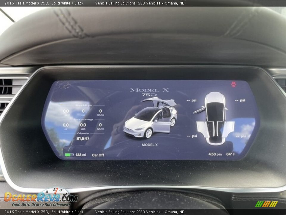 2016 Tesla Model X 75D Gauges Photo #12