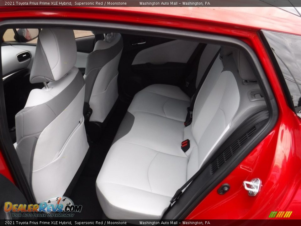 Rear Seat of 2021 Toyota Prius Prime XLE Hybrid Photo #30