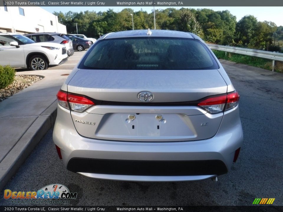 2020 Toyota Corolla LE Classic Silver Metallic / Light Gray Photo #16