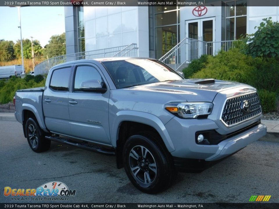 2019 Toyota Tacoma TRD Sport Double Cab 4x4 Cement Gray / Black Photo #1