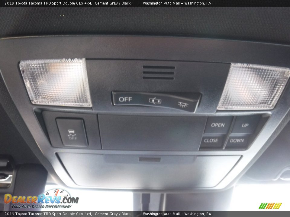 2019 Toyota Tacoma TRD Sport Double Cab 4x4 Cement Gray / Black Photo #8