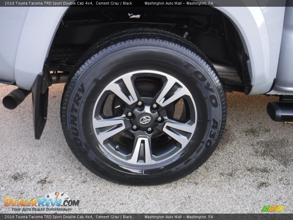 2019 Toyota Tacoma TRD Sport Double Cab 4x4 Cement Gray / Black Photo #11