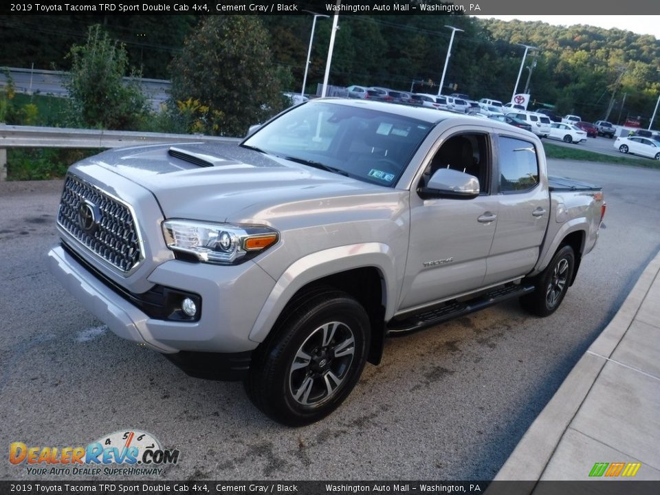 2019 Toyota Tacoma TRD Sport Double Cab 4x4 Cement Gray / Black Photo #13