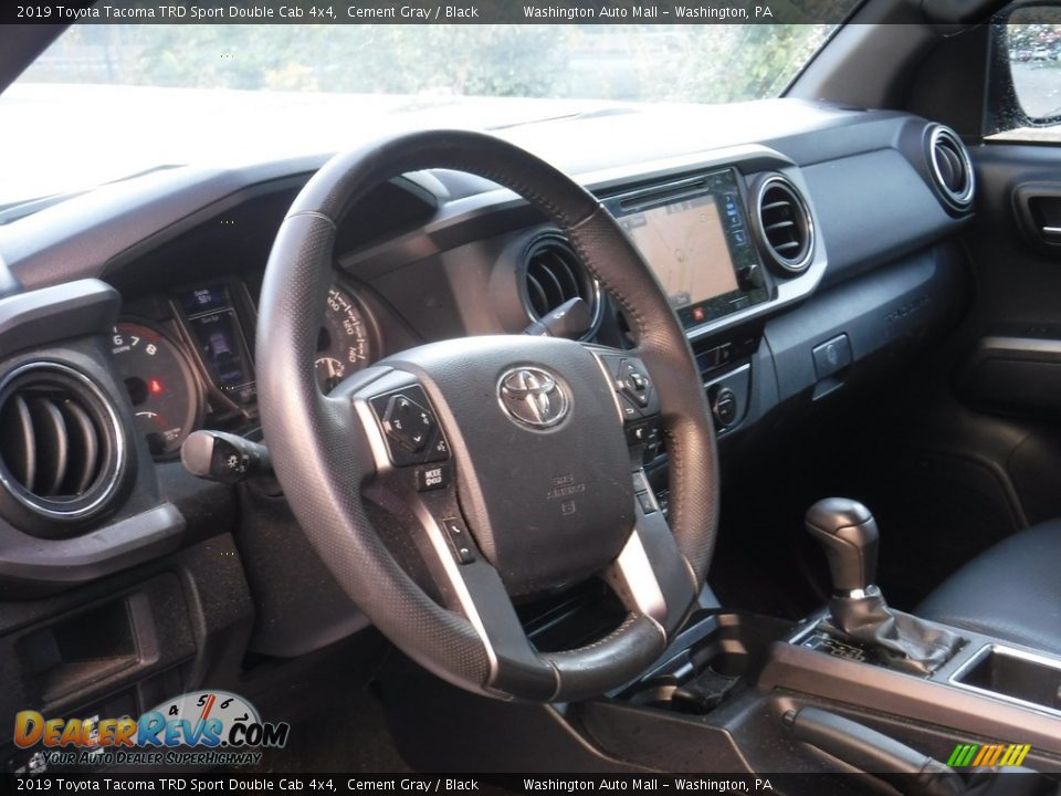 2019 Toyota Tacoma TRD Sport Double Cab 4x4 Cement Gray / Black Photo #25