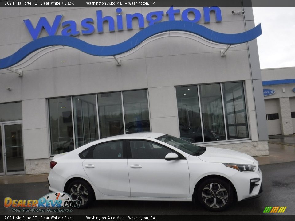 2021 Kia Forte FE Clear White / Black Photo #2