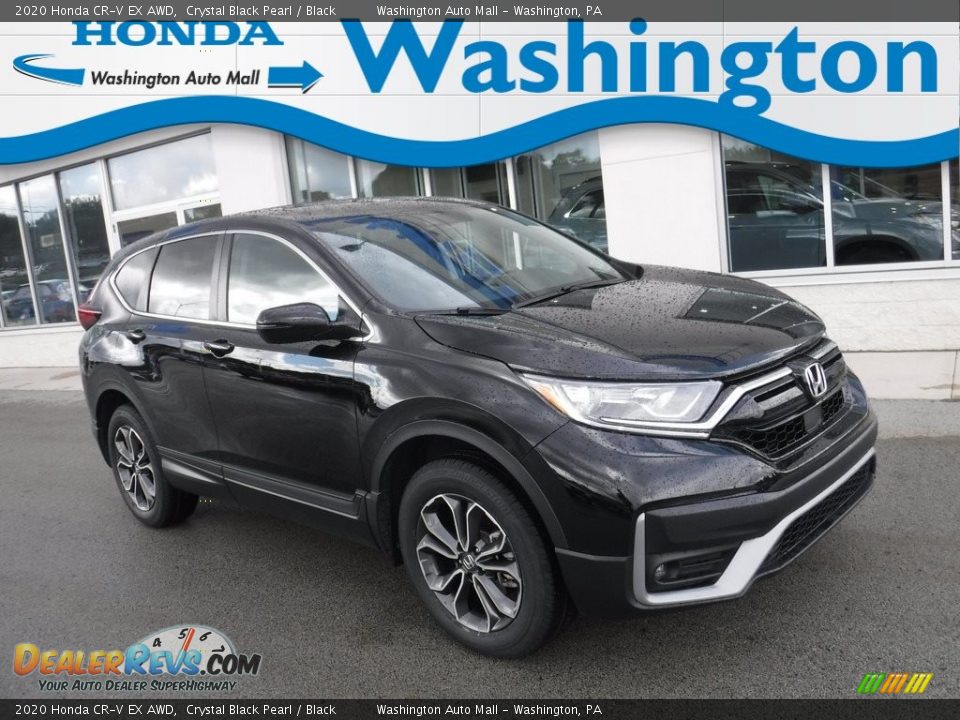 2020 Honda CR-V EX AWD Crystal Black Pearl / Black Photo #1