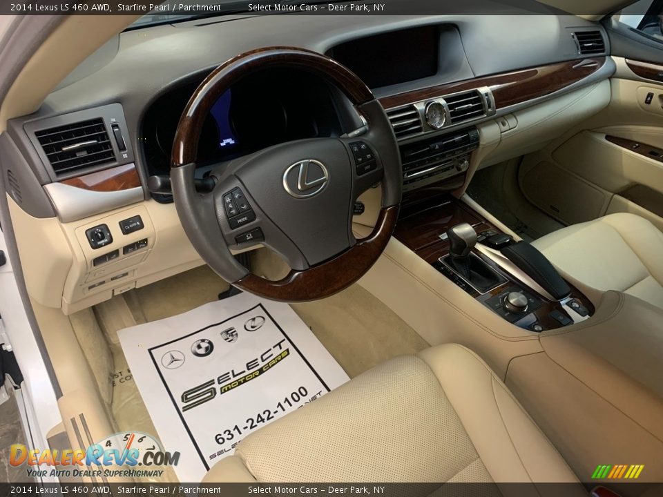 2014 Lexus LS 460 AWD Starfire Pearl / Parchment Photo #10