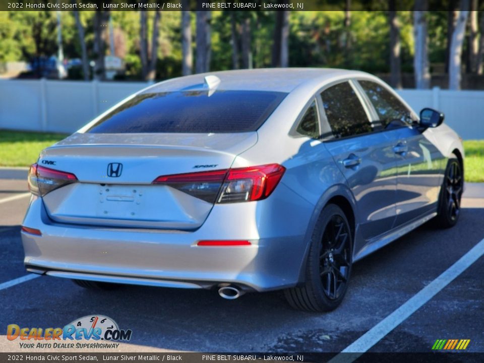 2022 Honda Civic Sport Sedan Lunar Silver Metallic / Black Photo #6