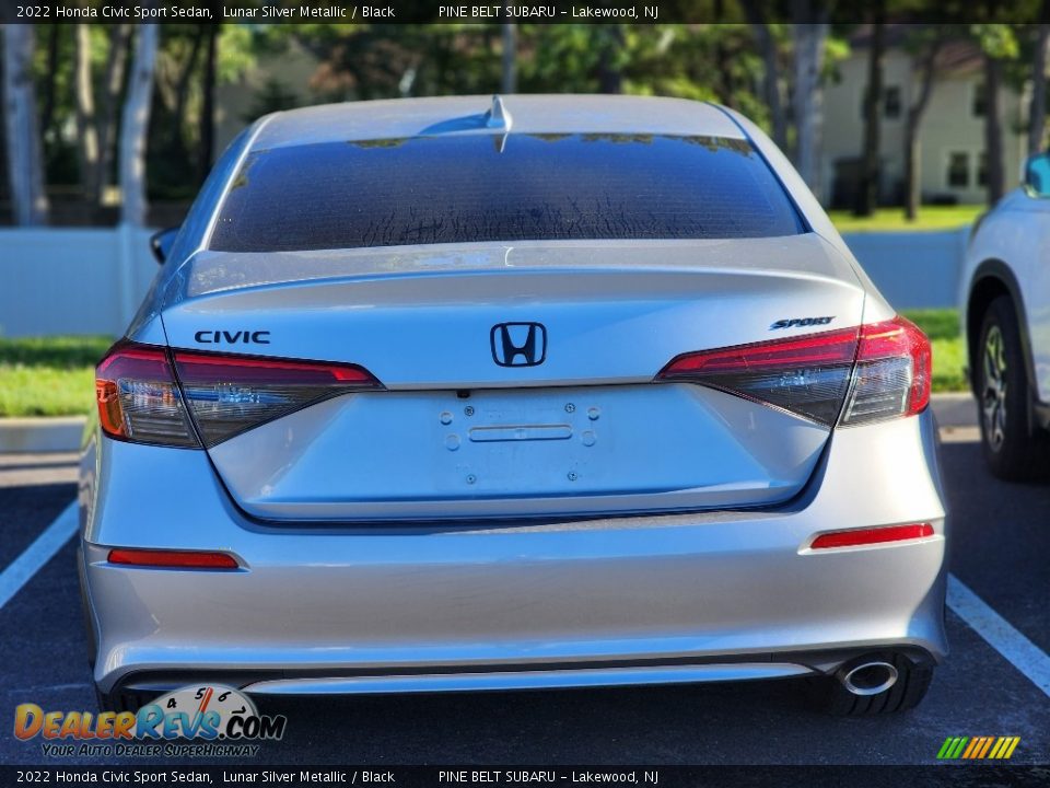 2022 Honda Civic Sport Sedan Lunar Silver Metallic / Black Photo #7