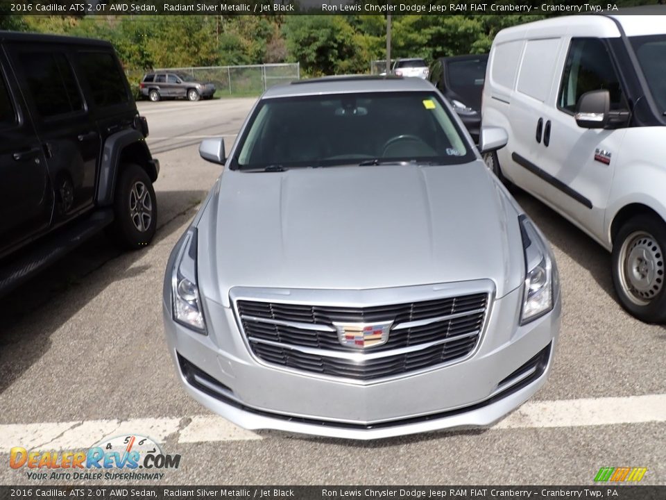 2016 Cadillac ATS 2.0T AWD Sedan Radiant Silver Metallic / Jet Black Photo #2