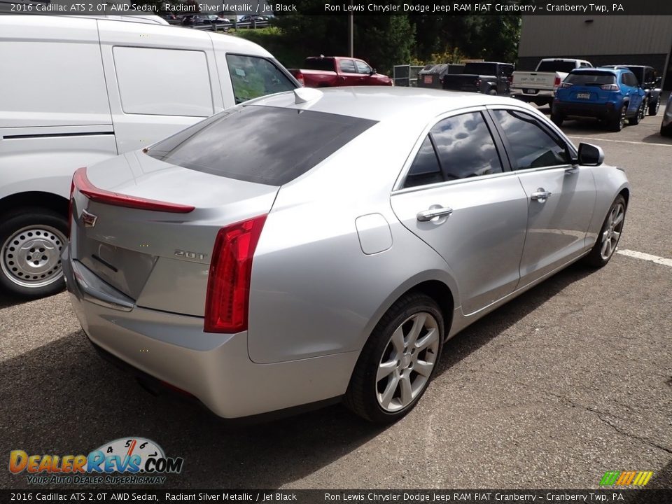 2016 Cadillac ATS 2.0T AWD Sedan Radiant Silver Metallic / Jet Black Photo #4