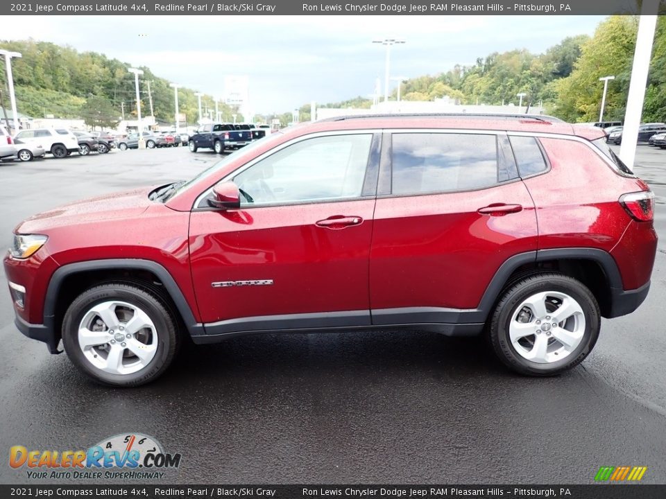 2021 Jeep Compass Latitude 4x4 Redline Pearl / Black/Ski Gray Photo #2